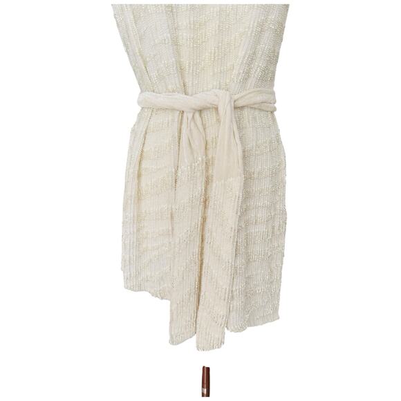 Retrofete Ella Sequin One Shoulder Mini Dress In White Size S - Picture 4 of 14